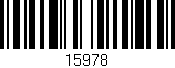 Código de barras (EAN, GTIN, SKU, ISBN): '15978'