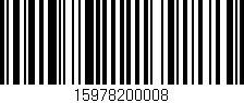 Código de barras (EAN, GTIN, SKU, ISBN): '15978200008'