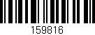 Código de barras (EAN, GTIN, SKU, ISBN): '159816'