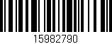 Código de barras (EAN, GTIN, SKU, ISBN): '15982790'