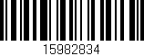 Código de barras (EAN, GTIN, SKU, ISBN): '15982834'