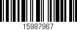 Código de barras (EAN, GTIN, SKU, ISBN): '15987967'