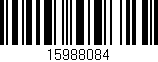 Código de barras (EAN, GTIN, SKU, ISBN): '15988084'
