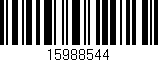 Código de barras (EAN, GTIN, SKU, ISBN): '15988544'