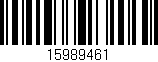 Código de barras (EAN, GTIN, SKU, ISBN): '15989461'