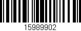 Código de barras (EAN, GTIN, SKU, ISBN): '15989902'