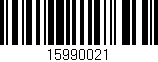 Código de barras (EAN, GTIN, SKU, ISBN): '15990021'