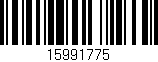 Código de barras (EAN, GTIN, SKU, ISBN): '15991775'
