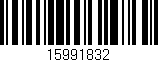Código de barras (EAN, GTIN, SKU, ISBN): '15991832'
