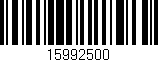 Código de barras (EAN, GTIN, SKU, ISBN): '15992500'