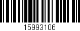 Código de barras (EAN, GTIN, SKU, ISBN): '15993106'