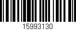 Código de barras (EAN, GTIN, SKU, ISBN): '15993130'