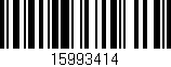 Código de barras (EAN, GTIN, SKU, ISBN): '15993414'