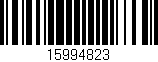 Código de barras (EAN, GTIN, SKU, ISBN): '15994823'