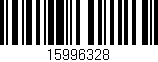 Código de barras (EAN, GTIN, SKU, ISBN): '15996328'