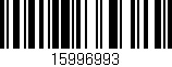 Código de barras (EAN, GTIN, SKU, ISBN): '15996993'