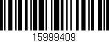 Código de barras (EAN, GTIN, SKU, ISBN): '15999409'