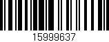 Código de barras (EAN, GTIN, SKU, ISBN): '15999637'