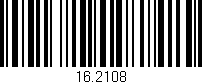 Código de barras (EAN, GTIN, SKU, ISBN): '16.2108'