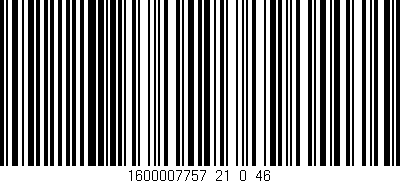 Código de barras (EAN, GTIN, SKU, ISBN): '1600007757_21_0_46'