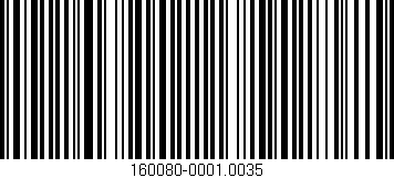 Código de barras (EAN, GTIN, SKU, ISBN): '160080-0001.0035'