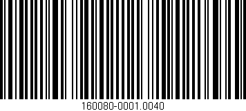 Código de barras (EAN, GTIN, SKU, ISBN): '160080-0001.0040'