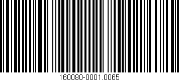 Código de barras (EAN, GTIN, SKU, ISBN): '160080-0001.0065'