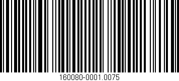 Código de barras (EAN, GTIN, SKU, ISBN): '160080-0001.0075'