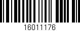 Código de barras (EAN, GTIN, SKU, ISBN): '16011176'