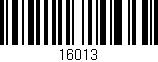 Código de barras (EAN, GTIN, SKU, ISBN): '16013'