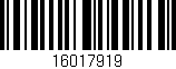 Código de barras (EAN, GTIN, SKU, ISBN): '16017919'