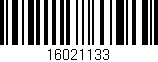 Código de barras (EAN, GTIN, SKU, ISBN): '16021133'