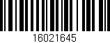 Código de barras (EAN, GTIN, SKU, ISBN): '16021645'