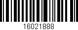 Código de barras (EAN, GTIN, SKU, ISBN): '16021888'