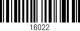 Código de barras (EAN, GTIN, SKU, ISBN): '16022'