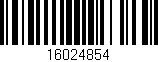 Código de barras (EAN, GTIN, SKU, ISBN): '16024854'