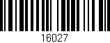 Código de barras (EAN, GTIN, SKU, ISBN): '16027'