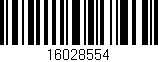 Código de barras (EAN, GTIN, SKU, ISBN): '16028554'