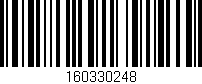 Código de barras (EAN, GTIN, SKU, ISBN): '160330248'