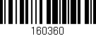 Código de barras (EAN, GTIN, SKU, ISBN): '160360'