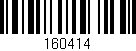 Código de barras (EAN, GTIN, SKU, ISBN): '160414'