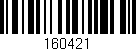 Código de barras (EAN, GTIN, SKU, ISBN): '160421'