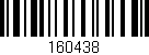 Código de barras (EAN, GTIN, SKU, ISBN): '160438'