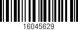 Código de barras (EAN, GTIN, SKU, ISBN): '16045629'