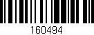 Código de barras (EAN, GTIN, SKU, ISBN): '160494'
