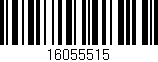Código de barras (EAN, GTIN, SKU, ISBN): '16055515'