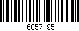 Código de barras (EAN, GTIN, SKU, ISBN): '16057195'