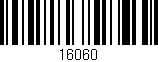 Código de barras (EAN, GTIN, SKU, ISBN): '16060'