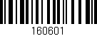 Código de barras (EAN, GTIN, SKU, ISBN): '160601'
