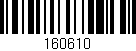 Código de barras (EAN, GTIN, SKU, ISBN): '160610'